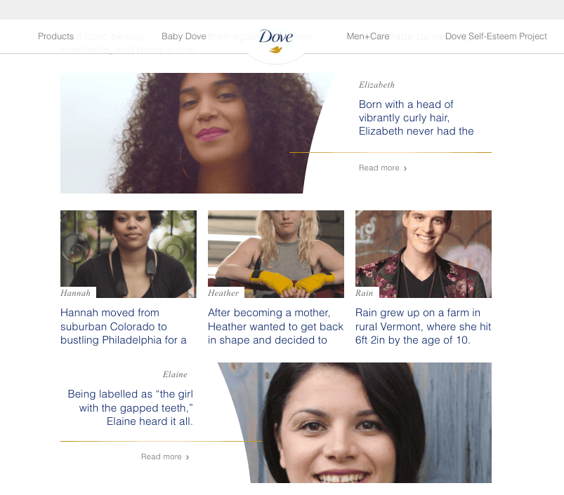 dove uses real stories of women for authentic brand building